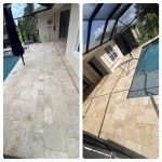 pool patio cleaning results before and after
